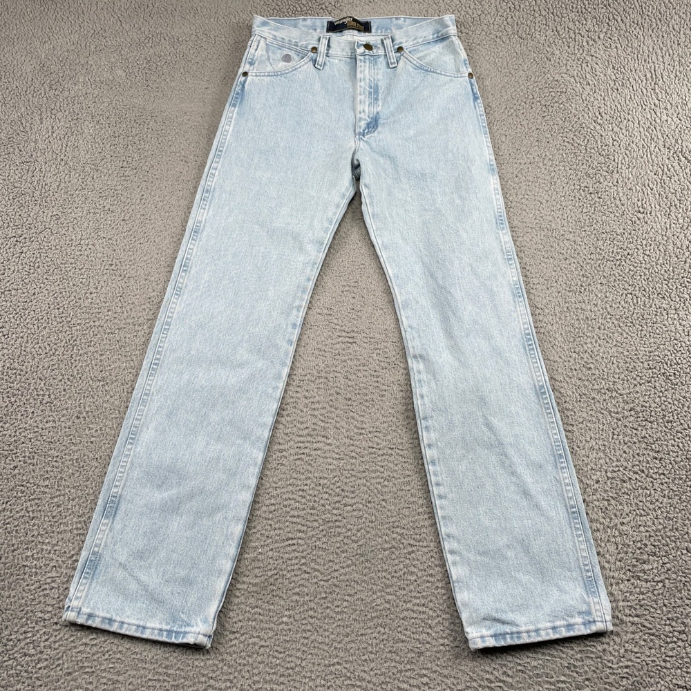 Wrangler Jeans Mens 29x32 Light Wash George Strait Collection Cowboy Straight